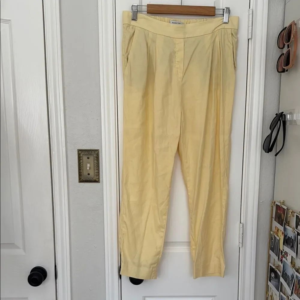 Babaton Aritzia cohen linen blend pull on pants